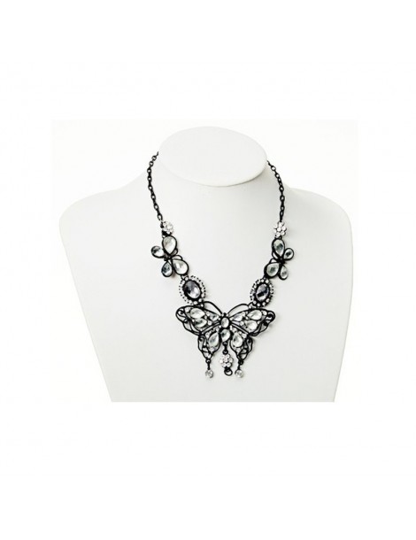 Farfalla bianca collana di metallo e strass 38796 Paris Fashion 11,90 €