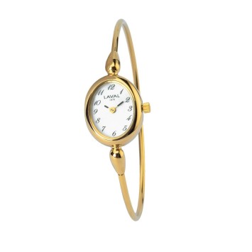 Reloj redondo dorado para mujer con esfera ovalada dorada 754638 Laval 1878 139,00 €