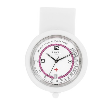 Nurse watch Laval 1878 - Clip plastic pink 750357 Laval 1878 52,00 €