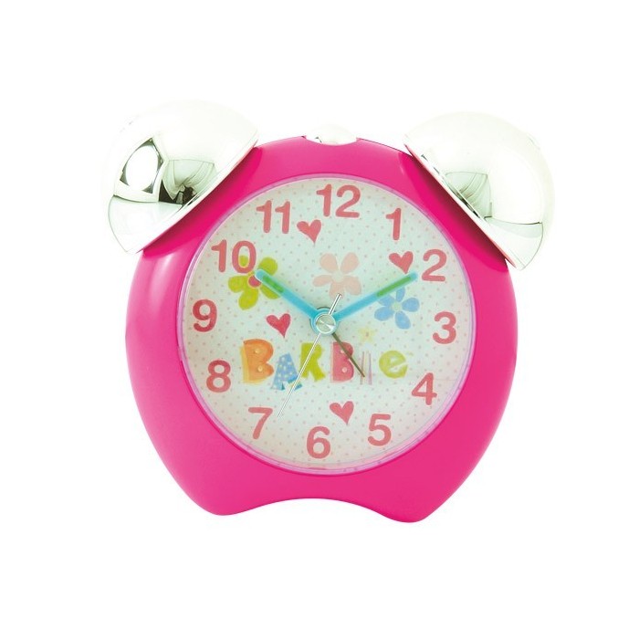 orologio rosa 2 campane Barbie