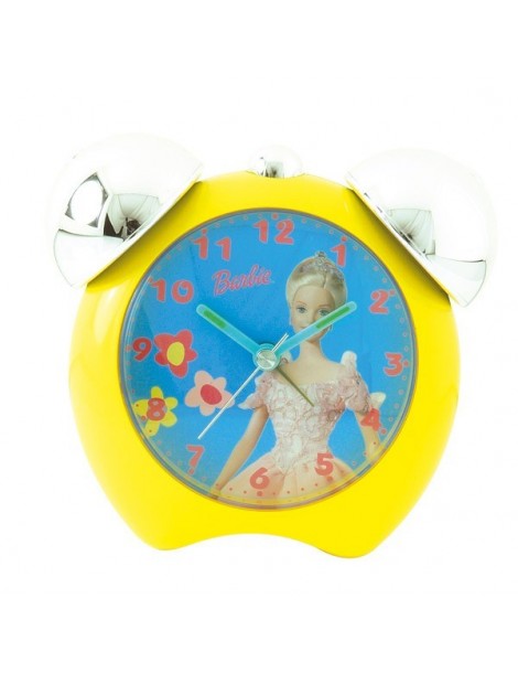 yellow clock 2 bells Barbie yellow color