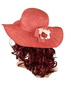 Red Chapeau polyester