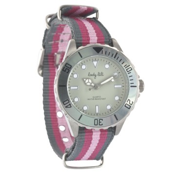Uhr Lady Lili Eleganz - grau und pink 752673R Lady Lili 29,90 €