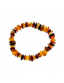 Bracelet élastique avec pierres en ambre plates 3180437 Nature d'Ambre 32,00 €
