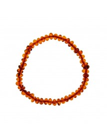 Bracelet élastique en petites pierres d'ambre cognac 3180443 Nature d'Ambre 36,60 €