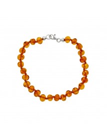 Bracelet perles en ambre ronde et fermoir argent massif 3180189 Nature d'Ambre 36,00 €
