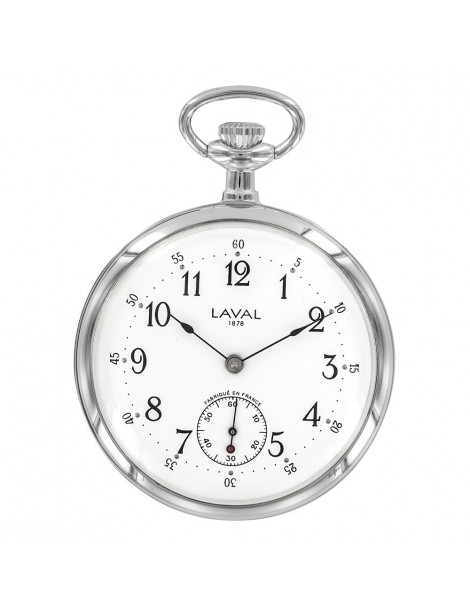 Orologio da tasca Laval 1878, doppio display, 3 lancette, argento 755256 Laval 1878 259,00 €