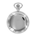 LAVAL chrome pocket watch, Arabic numerals with lid