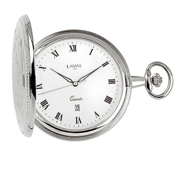 Reloj de bolsillo LAVAL, metal plateado, números romanos a 3 manos 750273 Laval 1878 195,00 €