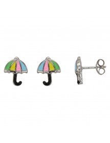 Pendientes paraguas multicolores en plata rodio 3131489 Suzette et Benjamin 39,90 €