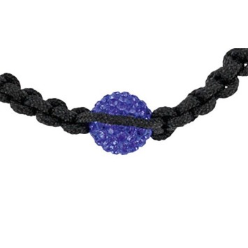 Black shamballa bracelet with blue crystal ball and hematite 888377 Laval 1878 9,90 €