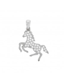 Silver pendant - horse in zirconium oxides 31610433 Laval 1878 49,90 €