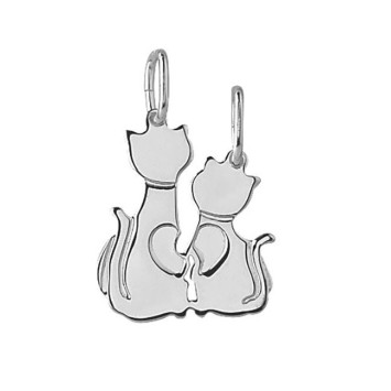 Silver pendant - separable silver cats 316561 Laval 1878 26,90 €
