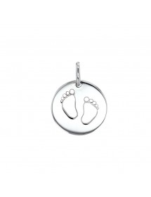 Medal round "Imprint of feet" in rhodium silver 31610404 Laval 1878 35,60 €