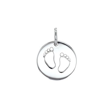Medal round "Imprint of feet" in rhodium silver 31610404 Laval 1878 35,60 €