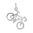 Ciondolo in bicicletta in argento