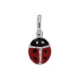 Ladybird pendant - silver 925/1000 enamelled