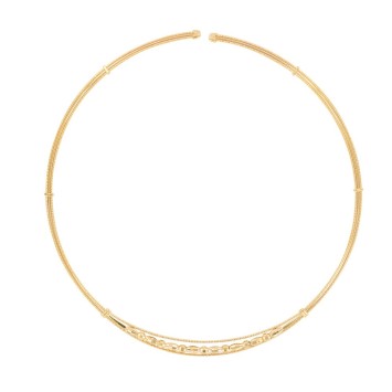 Rigid collar 3 Gold Plated son - 42cm 327169 Laval 1878 44,00 €