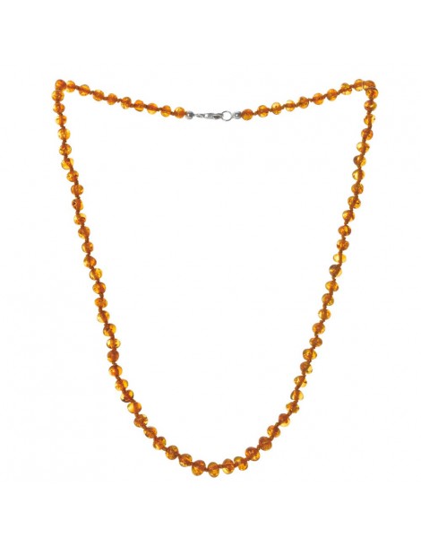 Necklace with round amber beads silver clasp 3170543 Nature d'Ambre 69,90 €