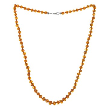 Collana con perle d'ambra tonde fermaglio in argento 3170543 Nature d'Ambre 69,90 €