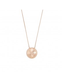 Necklace shaped half ball pink steel 31710269R One Man Show 24,90 €