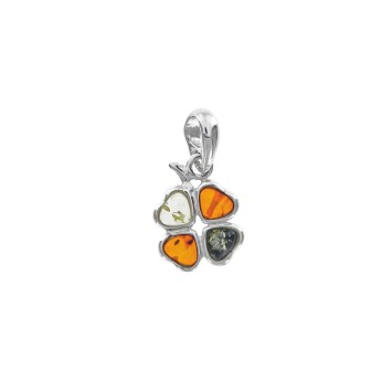 Flower pendant in the shape of amber hearts 31610226RH Nature d'Ambre 24,00 €