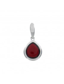 Pendant with amber stone surrounded by silver 3160743 Nature d'Ambre 68,00 €