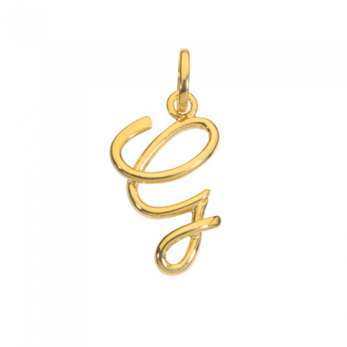 Gold plated pendant letter G