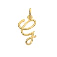 Gold plated pendant letter G