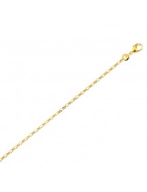 Necklace chain figaro Gold Plated 45 cm diam 45