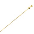 Necklace chain figaro Gold Plated 45 cm diam 45