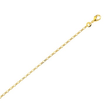 Collar cadena figaro chapado en oro 45 cm diam 45 327253 Laval 1878 29,90 €