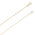 Necklace chain figaro Gold Plated 40 cm diam 50