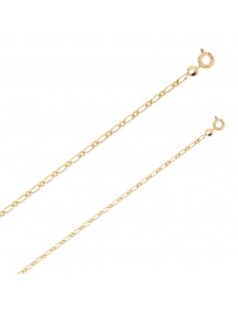 Necklace chain figaro Gold Plated 50 cm diam 60