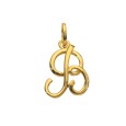 Gold plated pendant letter B