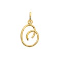 Gold plated pendant letter O