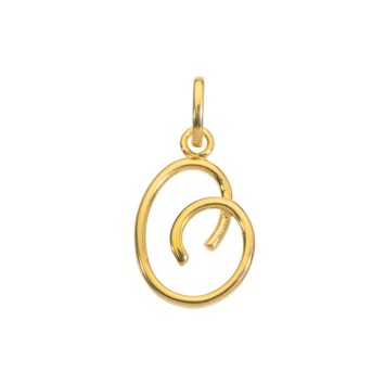Gold plated pendant letter O 320100 Laval 1878 14,90 €