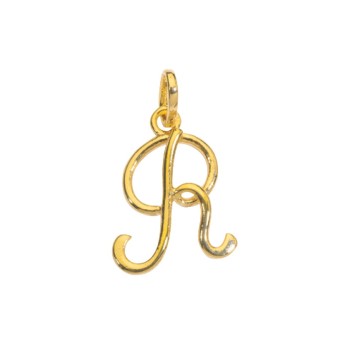 Gold plated pendant letter R 320103 Laval 1878 14,90 €