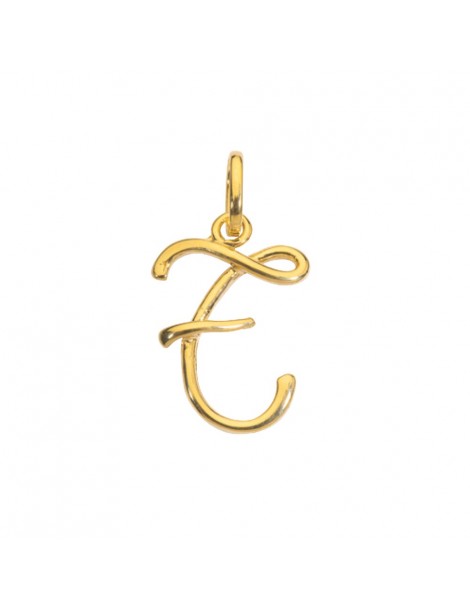 Gold plated pendant letter T