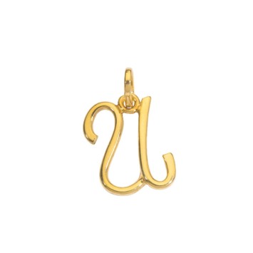 Gold plated pendant letter U 320106 Laval 1878 14,90 €