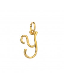 Gold plated pendant letter Y