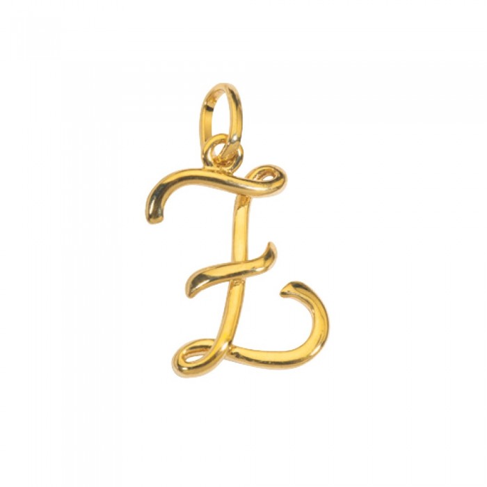 Gold plated pendant letter Z