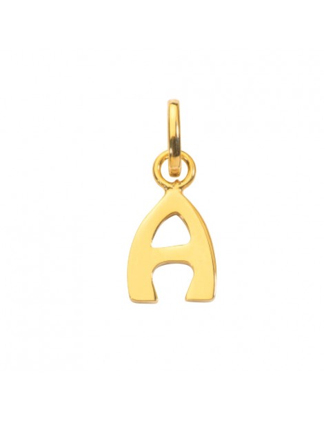 Gold plated pendant capital letter A