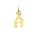 Gold plated pendant capital letter A