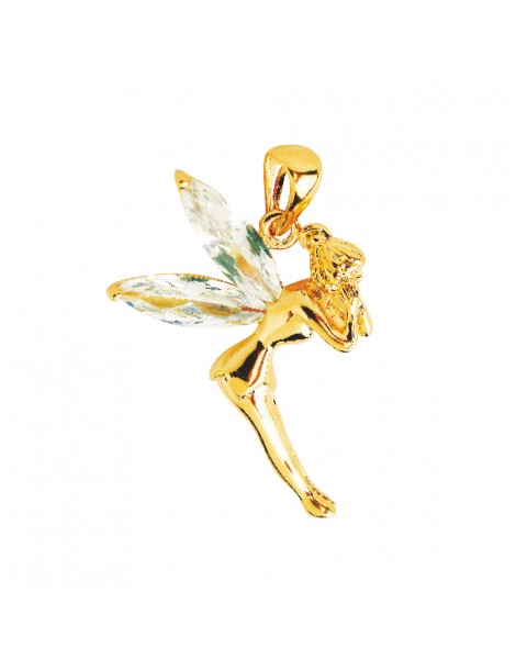 Fairy pendant in gold plated and white zirconium oxides 326839 Laval 1878 26,90 €