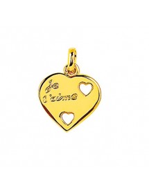 Pendentif cœur "Je t'aime" plaqué Or 326537 Laval 1878 19,90 €
