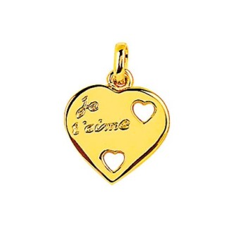 Pendentif cœur "Je t'aime" plaqué Or 326537 Laval 1878 19,00 €
