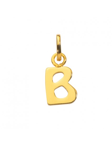 Gold plated pendant capital letter B