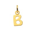 Gold plated pendant capital letter B