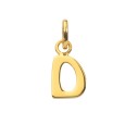 Gold plated pendant capital letter D